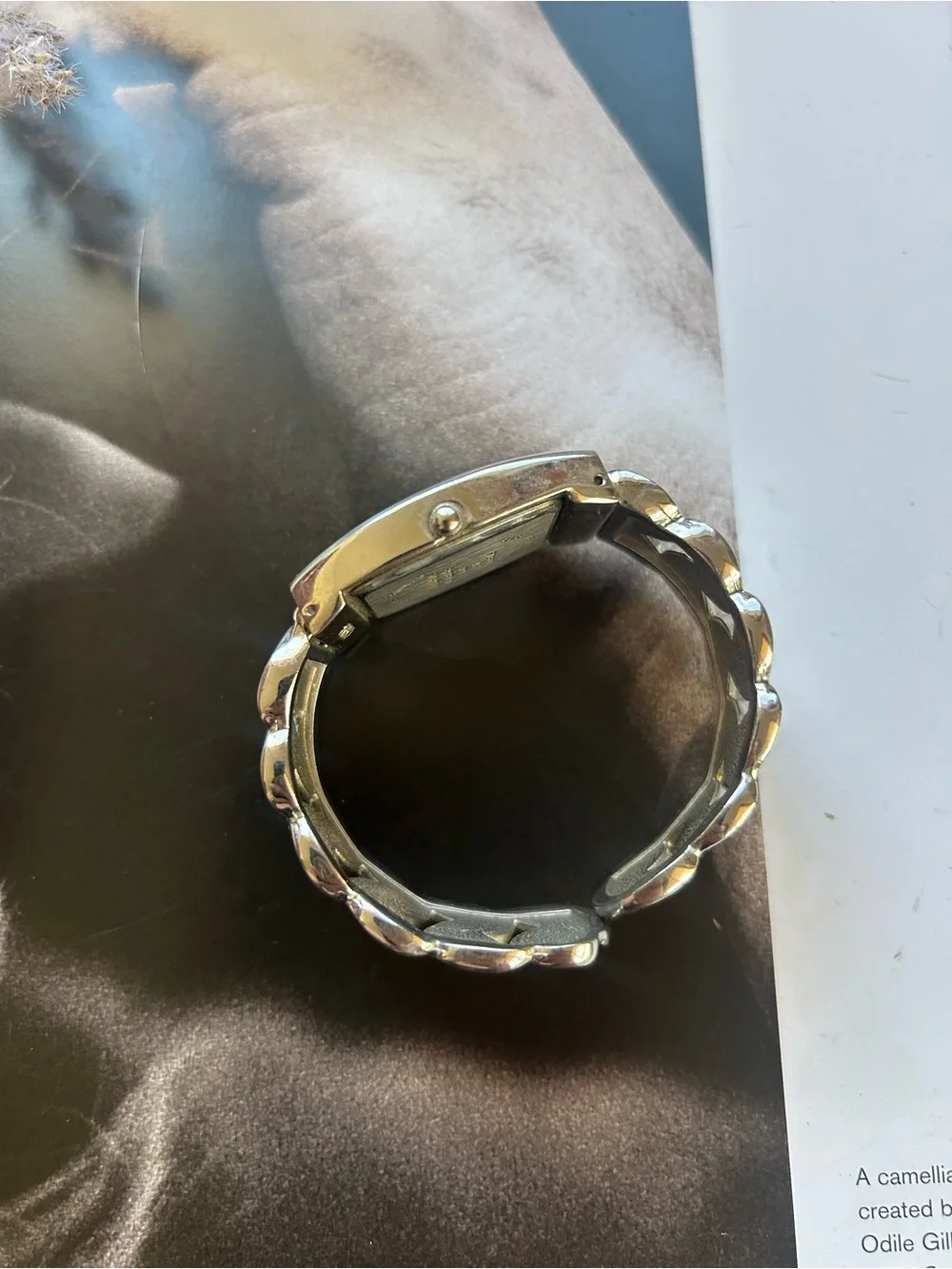 Studio 7 Silver-Tone Square Dial Women's Watch